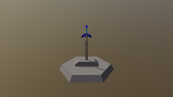 The Legendary Master Sword 3D Model
