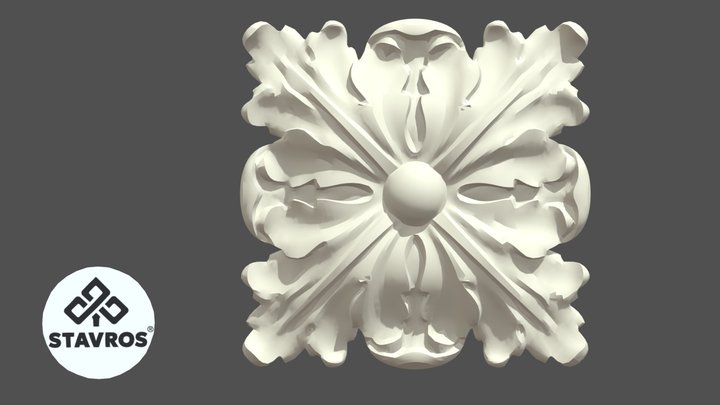 Stavros Polyurethane Decorative Rosette