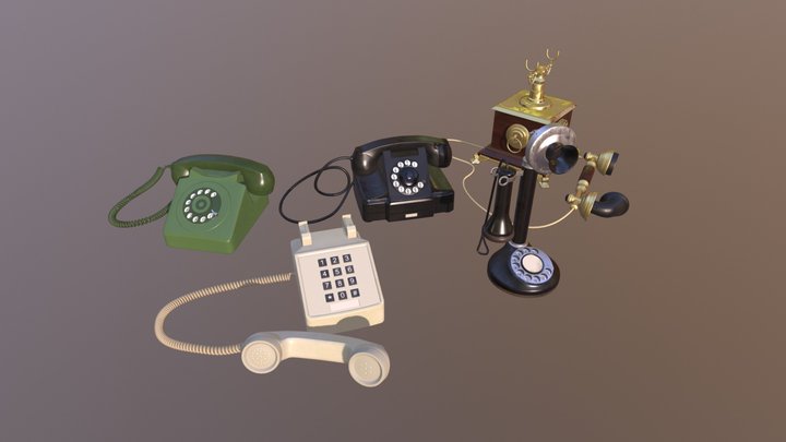 Telephone VR 3D Model