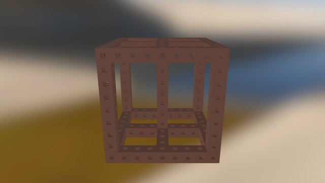 Animated Cube 3D Model