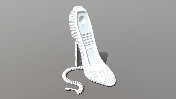 High Heel Shoes Phone 3D Model