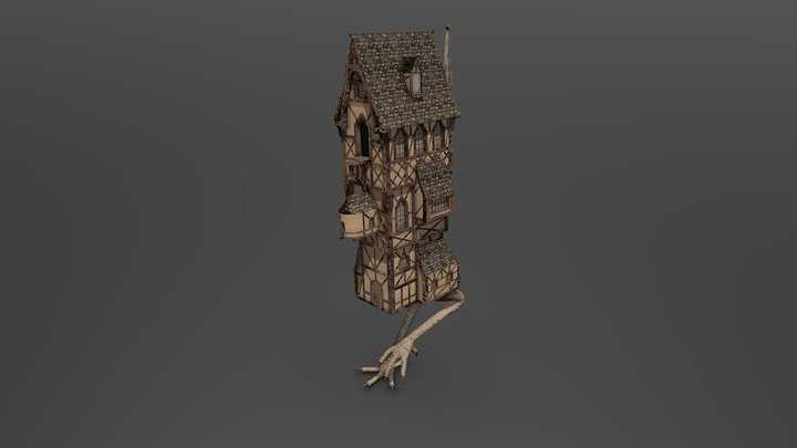 The house fantasy with legs 3D Model