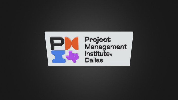 PMI Dallas 3d Logo 3D Model