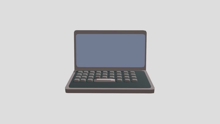 laptop low poly 3D Model