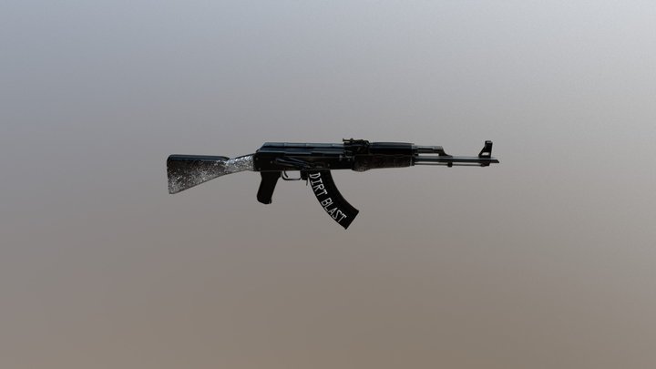 AK47 - Dirt Blast 3D Model