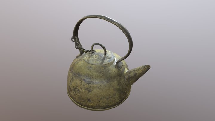 Teapot, Chinese antique 3D Model
