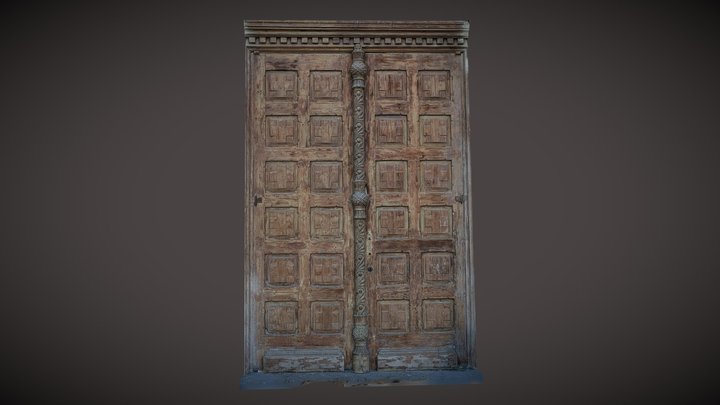 Old church door 3D Model