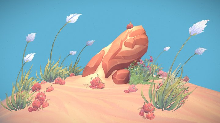 Windy Desert 3D Model