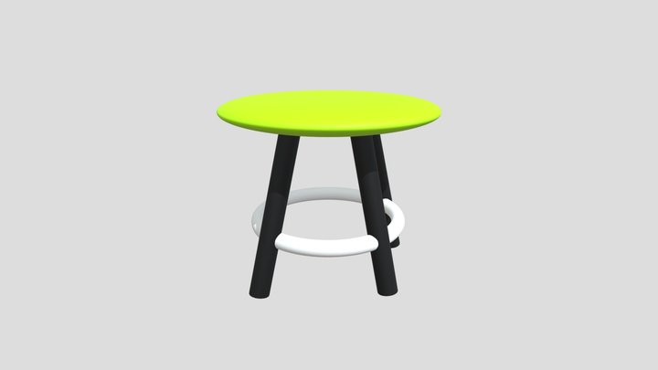 Four Legged Chair 3D Model