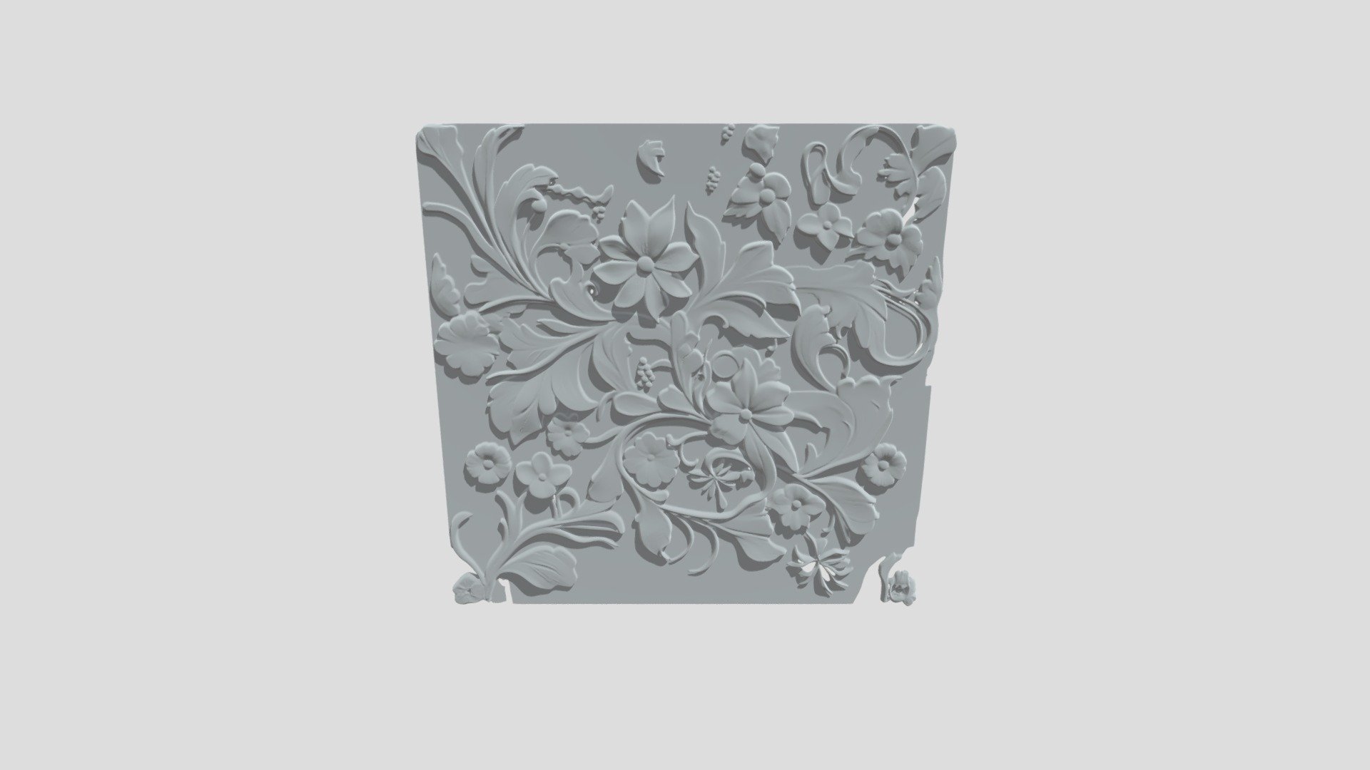 Copper Floral Embossing - 3D model by tadghostal [33687cf] - Sketchfab