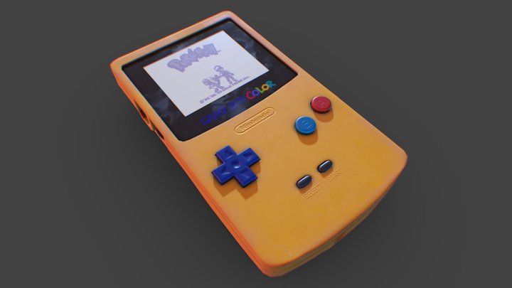 Gameboy Color 3D Model