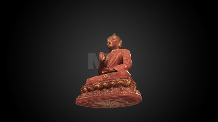 Chinese Amoghasiddhi Buddha, 1403 - 1424 CE – Gratis 3D-model STL