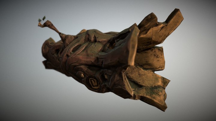 Hollow Trunk 3D Model
