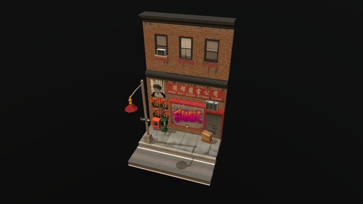 Homework 8. Some Street in ChinaTown 3D Model