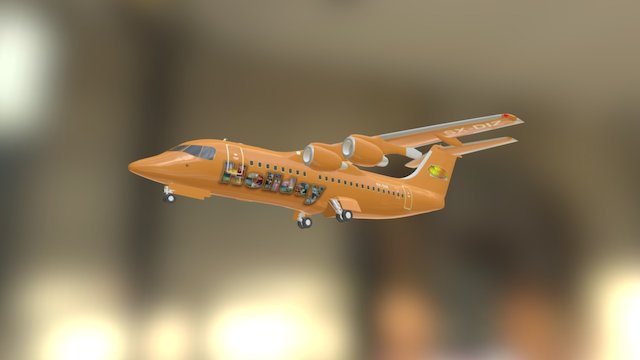 Plane for TV programs HOLIDAY 3D Model