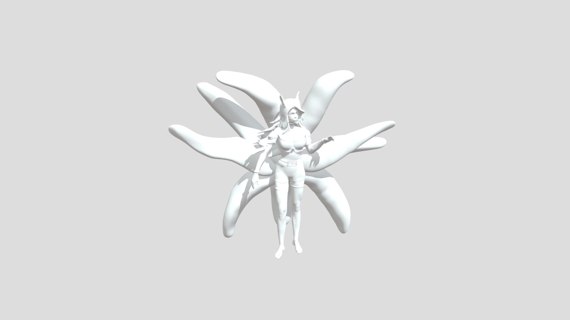 Nine Tails - 3D model by LCZ (@louiseclaire21) [336accc] - Sketchfab