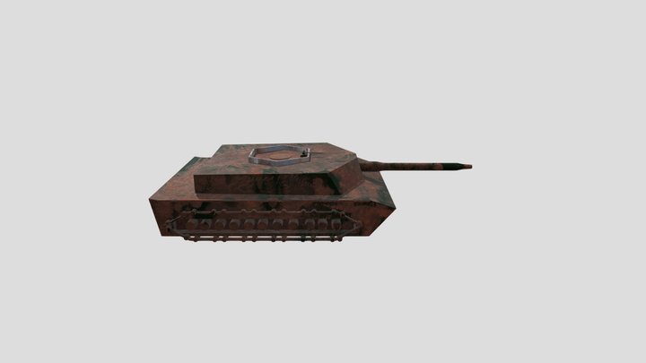 rusted tank 3D Model