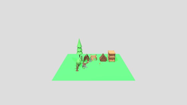 Assets Low Poly 3D Model