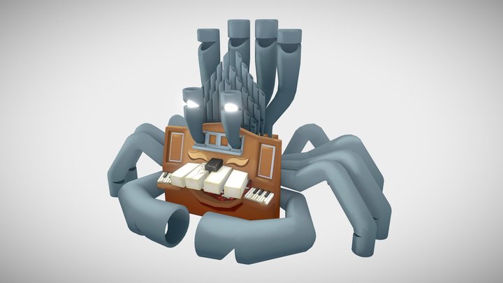 Stylized Organ Mimic 3D Model