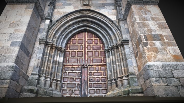 Portada de la Iglesia de Bonilla de la Sierra 3D Model