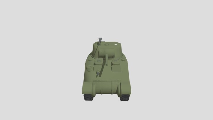 M4A4 Sherman 3D Model