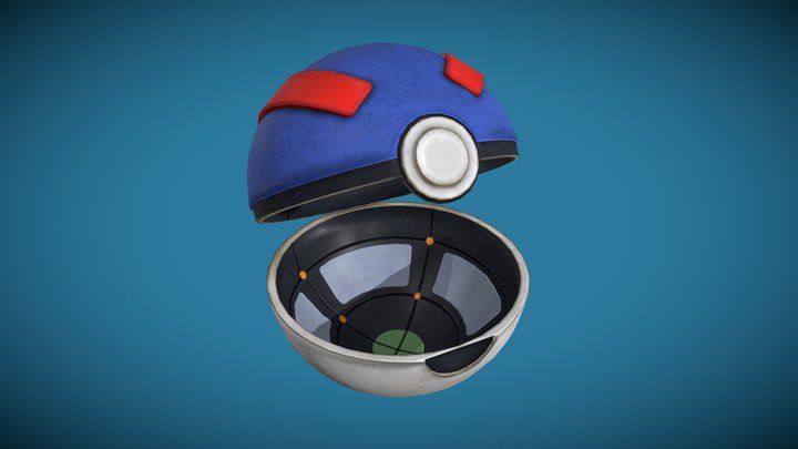 Great Ball Pokemon 3D Model