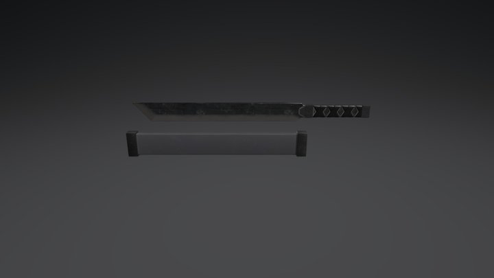 Combat Katana 3D Model