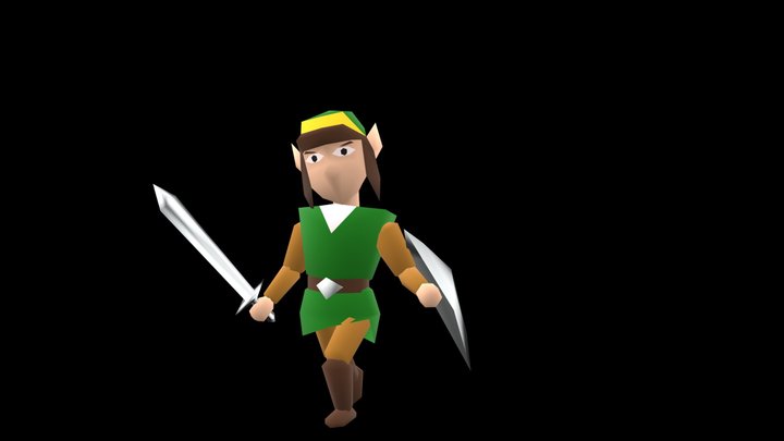 Low-Poly Remake of Young Link in Ocarina of Time - Download Free 3D model  by melsto (@melsto) [69c7cca]