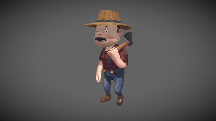 Lumberjack free download 3D Model