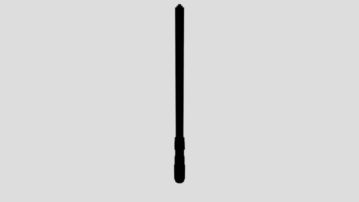 Low Poly Darth Vader Lightsaber 3D Model