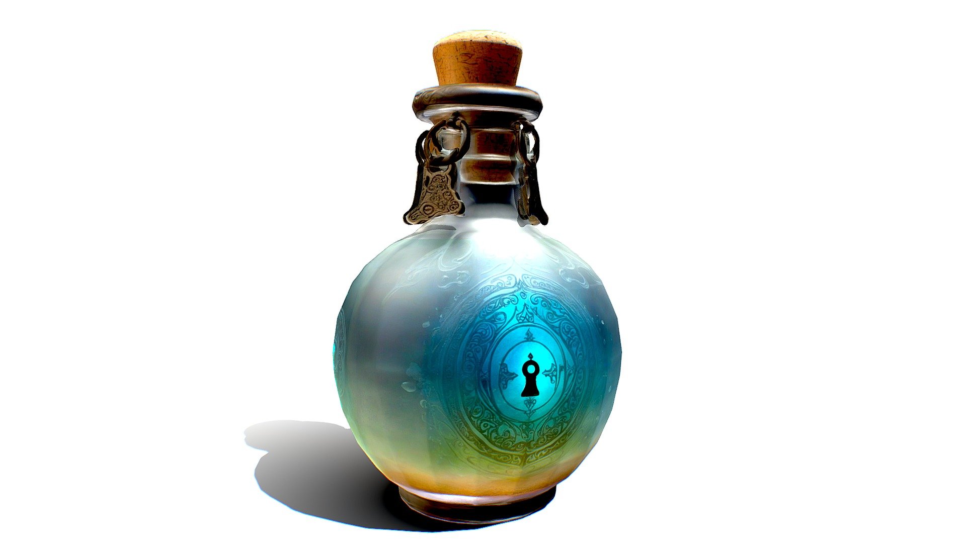 Mystical Memory Elixir Bottle Download Free 3D model by 3dUVpro