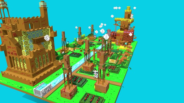 Cowwars Game 3D Model