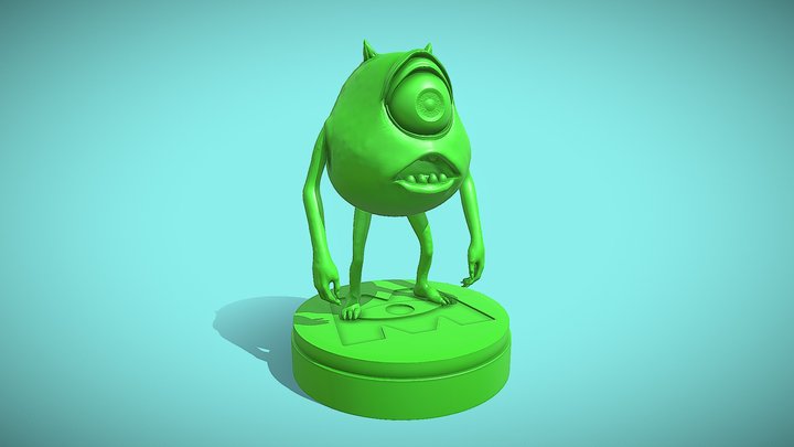 MIKE WAZOWSKI FROM MONSTERS, INC 3D Model