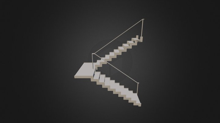 Stairs 01 3D Model