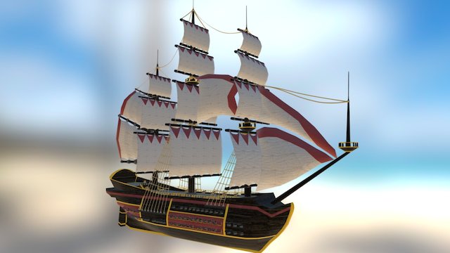 Man'o'war 3D Model