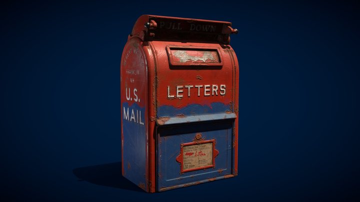 US Mailbox 3D Model