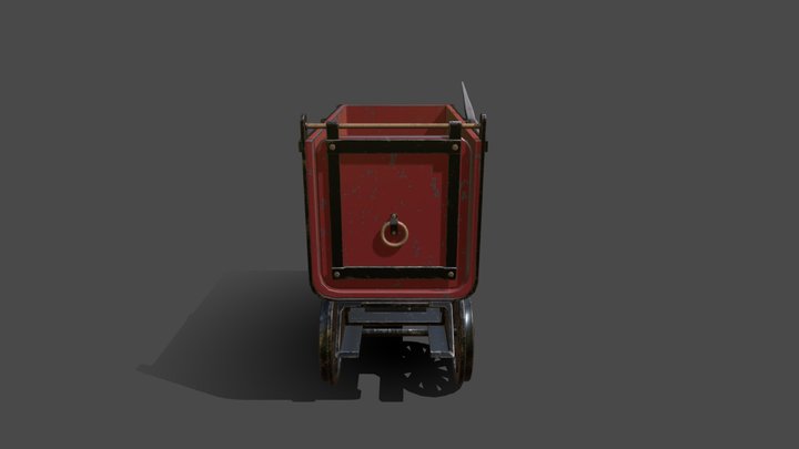 Minecart 3D Model
