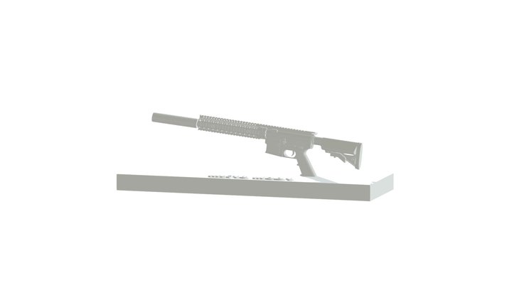 建中20211 Mk18步槍模型 3D Model