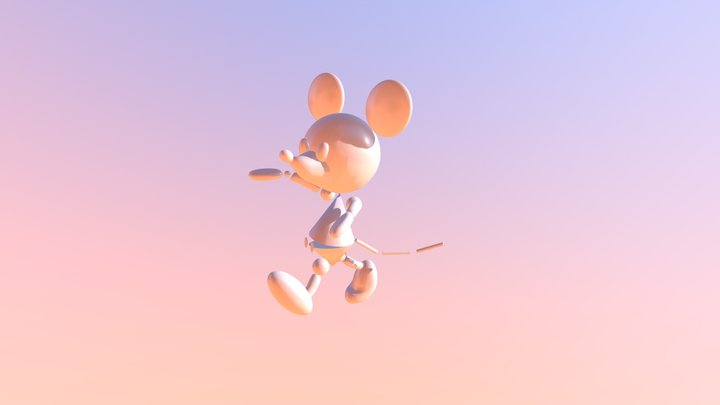 001 - Abstract Mickey Mouse 3D Model