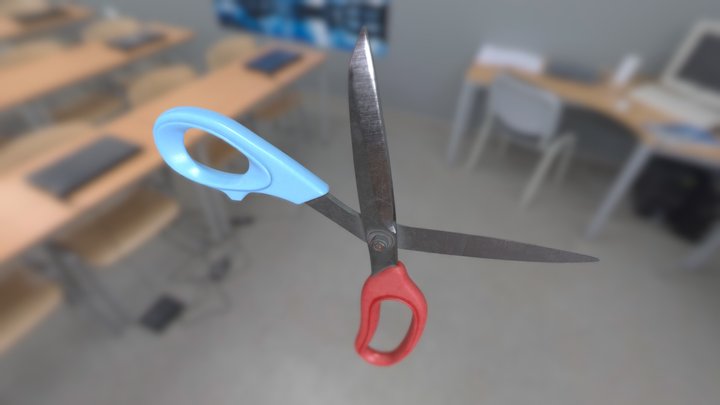 Scissors high poly 3D Model