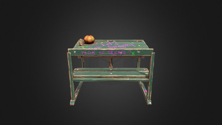Low_Poly_Desk 3D Model