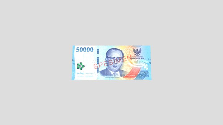 Uang 50.000 3D Model