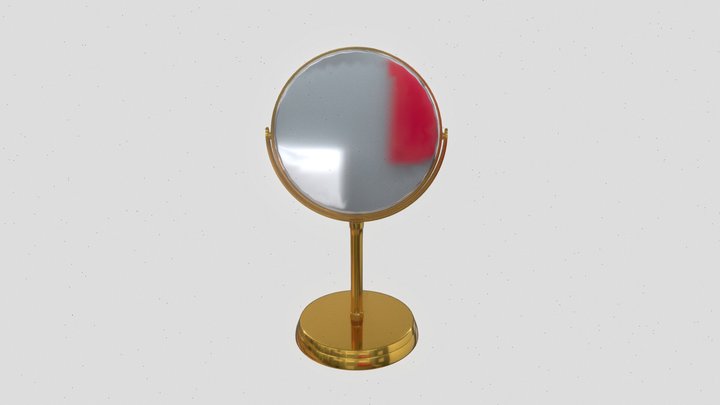 Modern Beauty Mirror 3D Model 3D Model