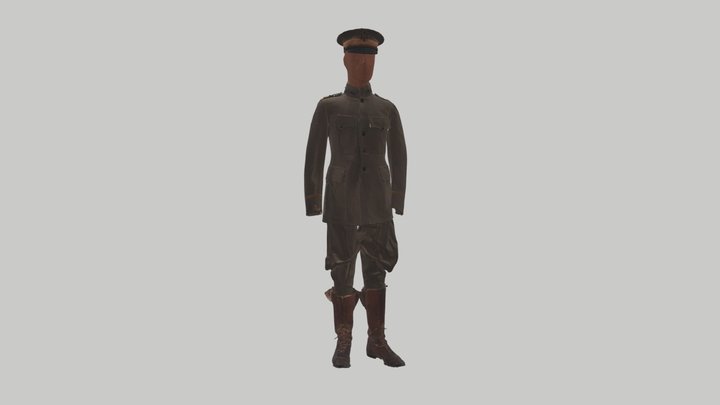 Colonel Young Field Uniform 3D Model