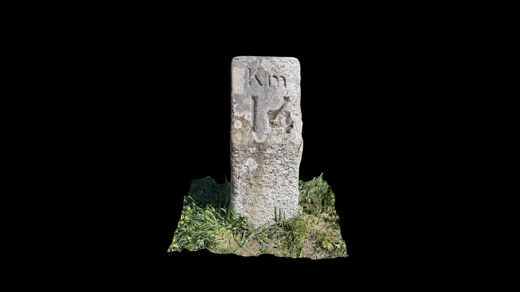 Milestone Klausenpass Km 14 von Altdorf