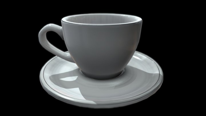 Coffee Cup - Realistic 3D Model – Free 3D Model STL