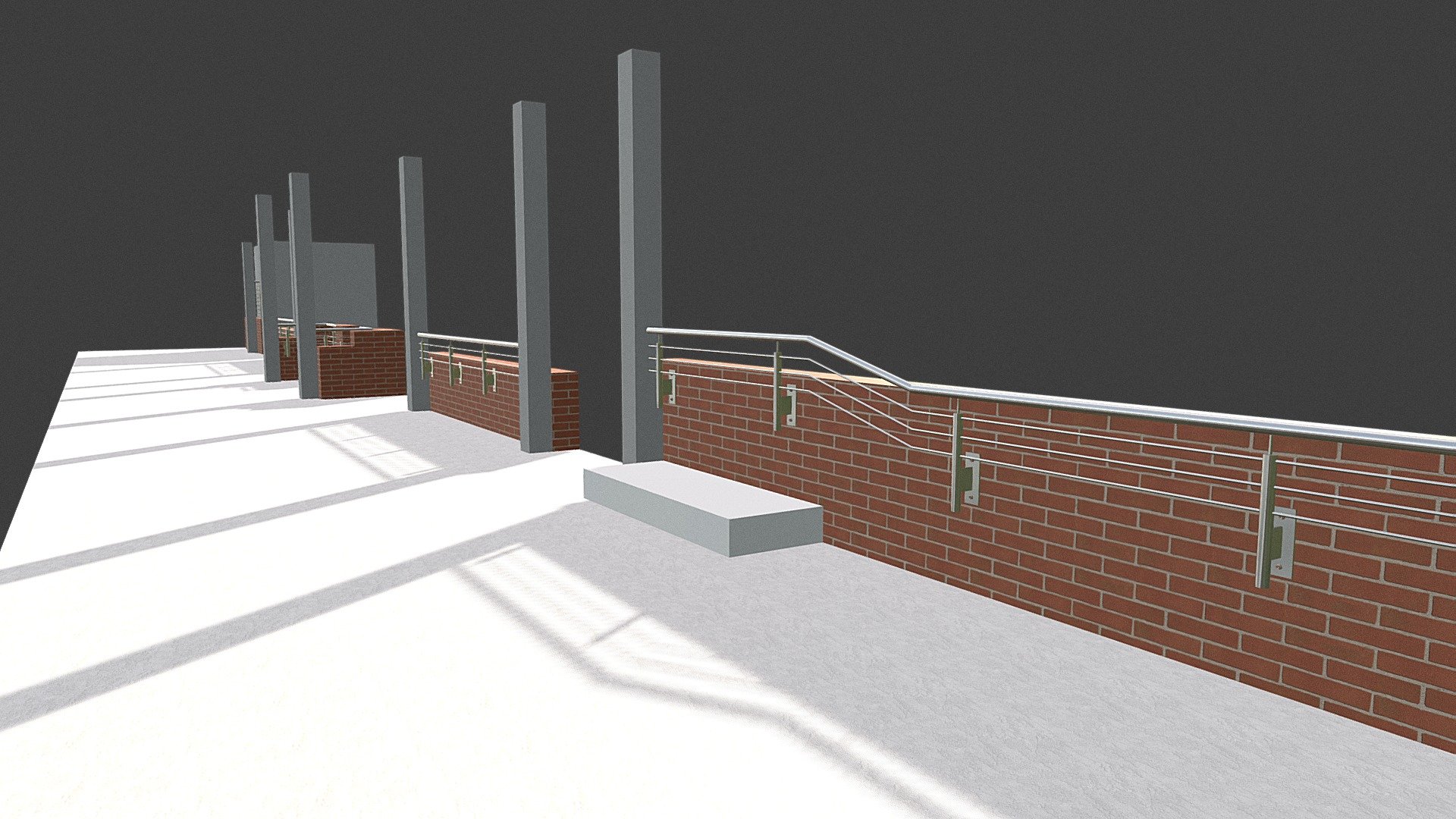 Rooftop Railings for 28st - 3D model by Marcin (@modelmartin) [337cb71 ...