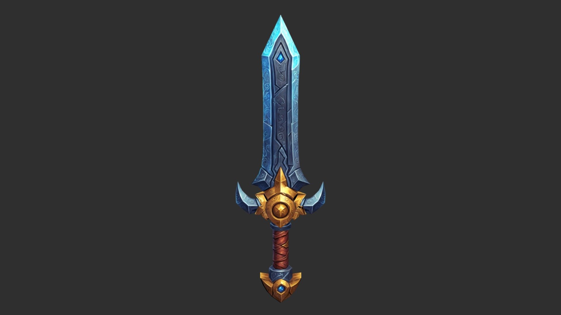 Stylized_Sword - 3D model by luizhenriquerm [337e262] - Sketchfab
