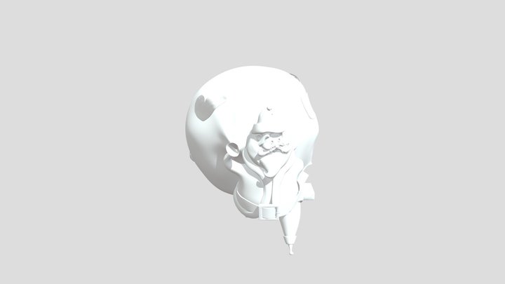 Santa Backpack_c4d 3D Model