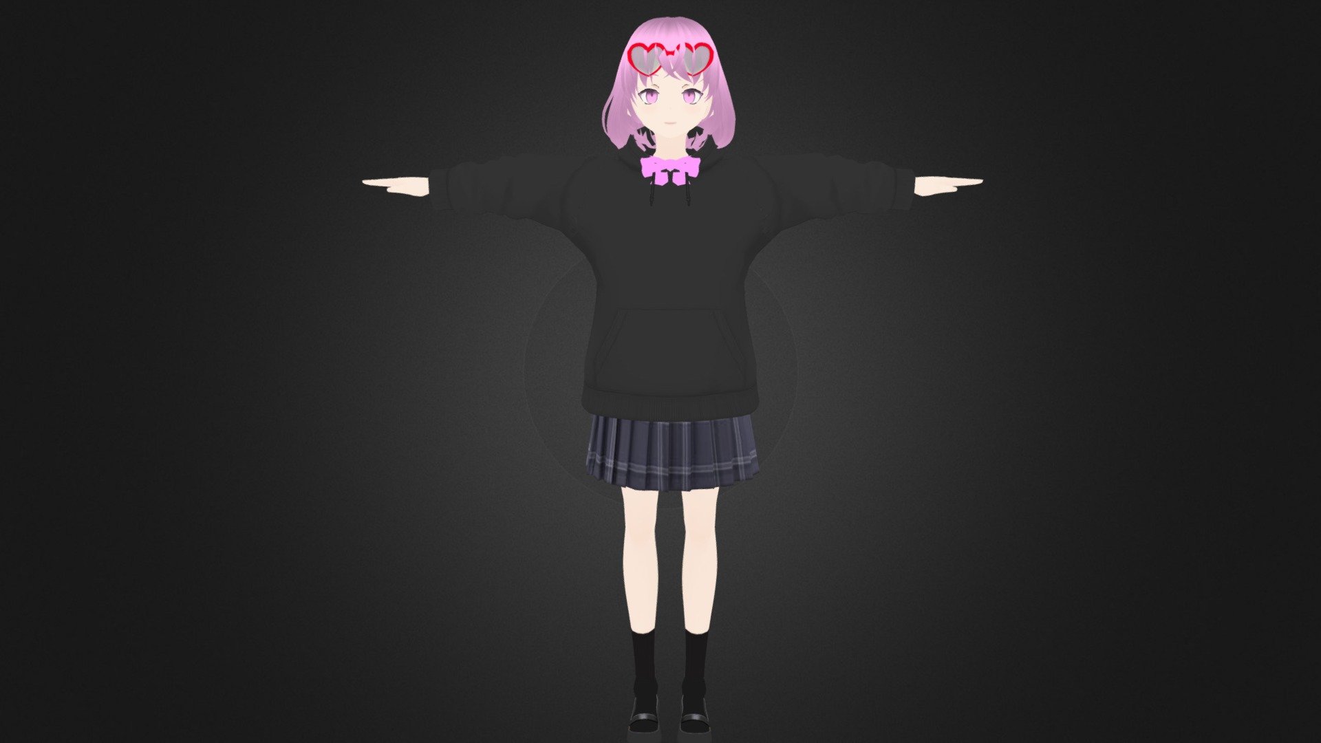 3D Anime Character Girl For Blender 7 - Buy Royalty Free 3D Model By ...